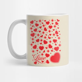 Hearts, Diamonds and Love Mug